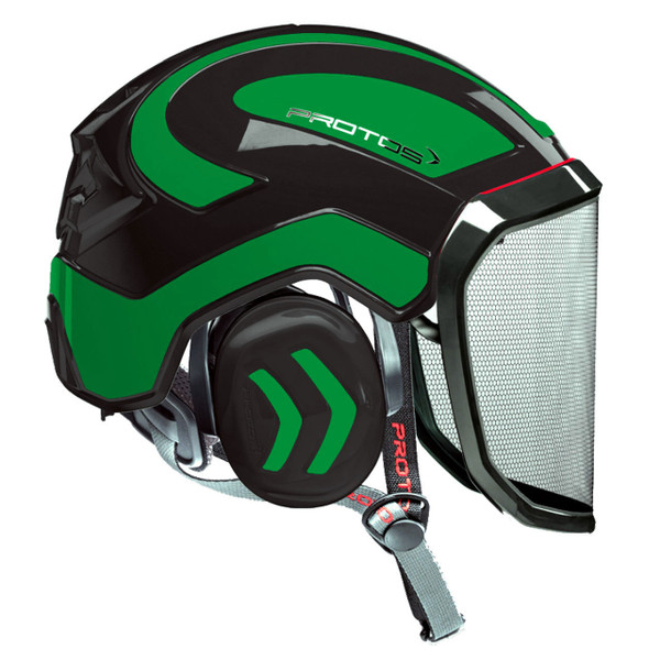 Protos Helmet Black and Green